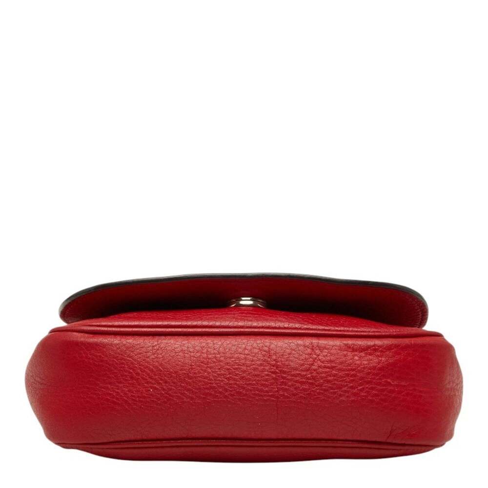 GUCCI Red Leather Shoulder Bag - Picture 3 of 10